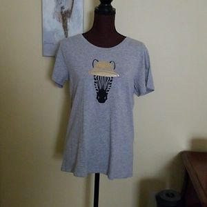 J Crew Zebra T Shirt